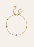 Pulsera Orbit Multicolor Baño Oro