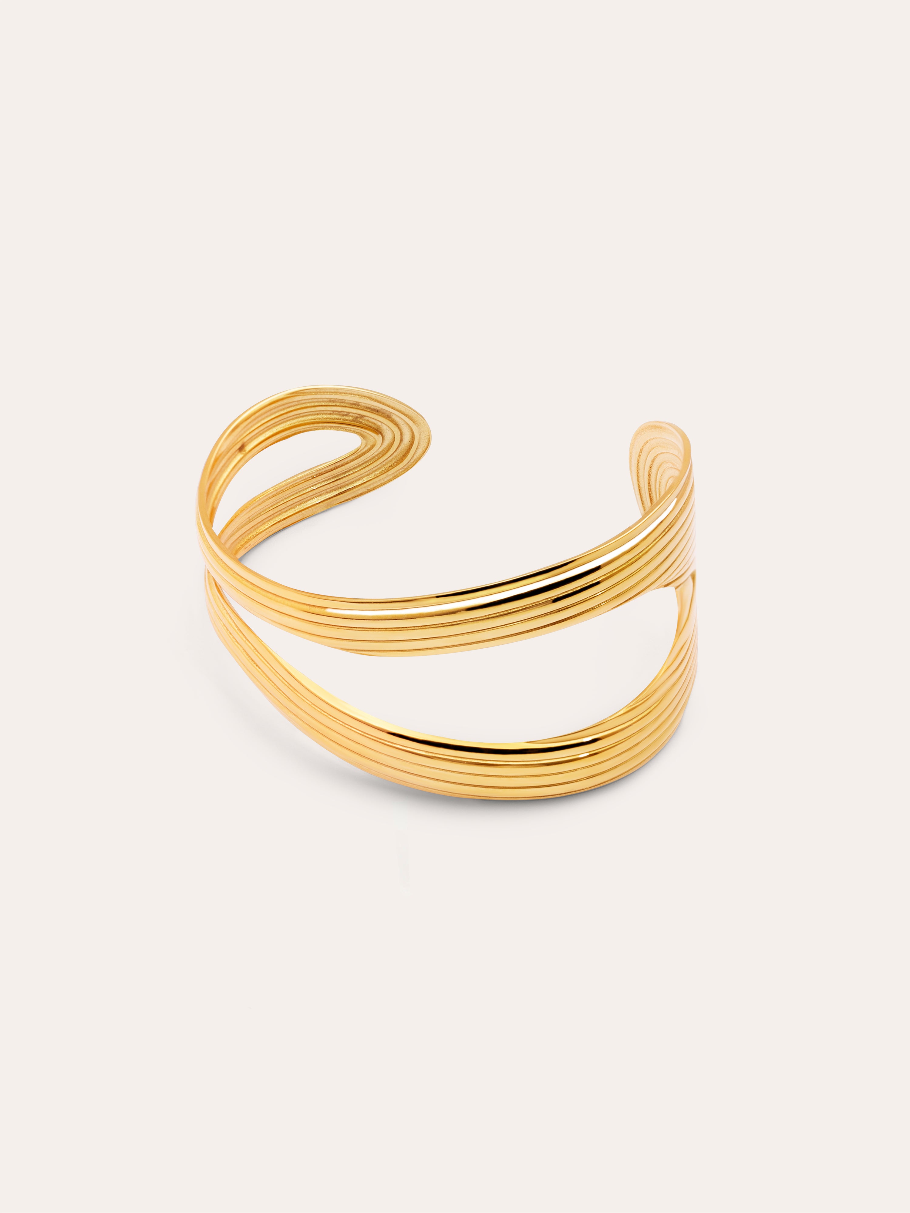 Organic Sea Stainless Steel Gold Bracelet