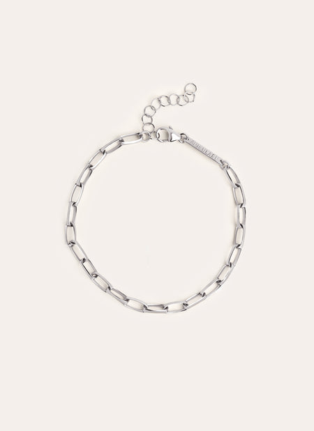 Oval Chic Silver Bracelet