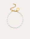 Pompeya Turquoise Stainless Steel Gold Bracelet