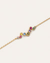 Rainbow Bubbles Gold Bracelet