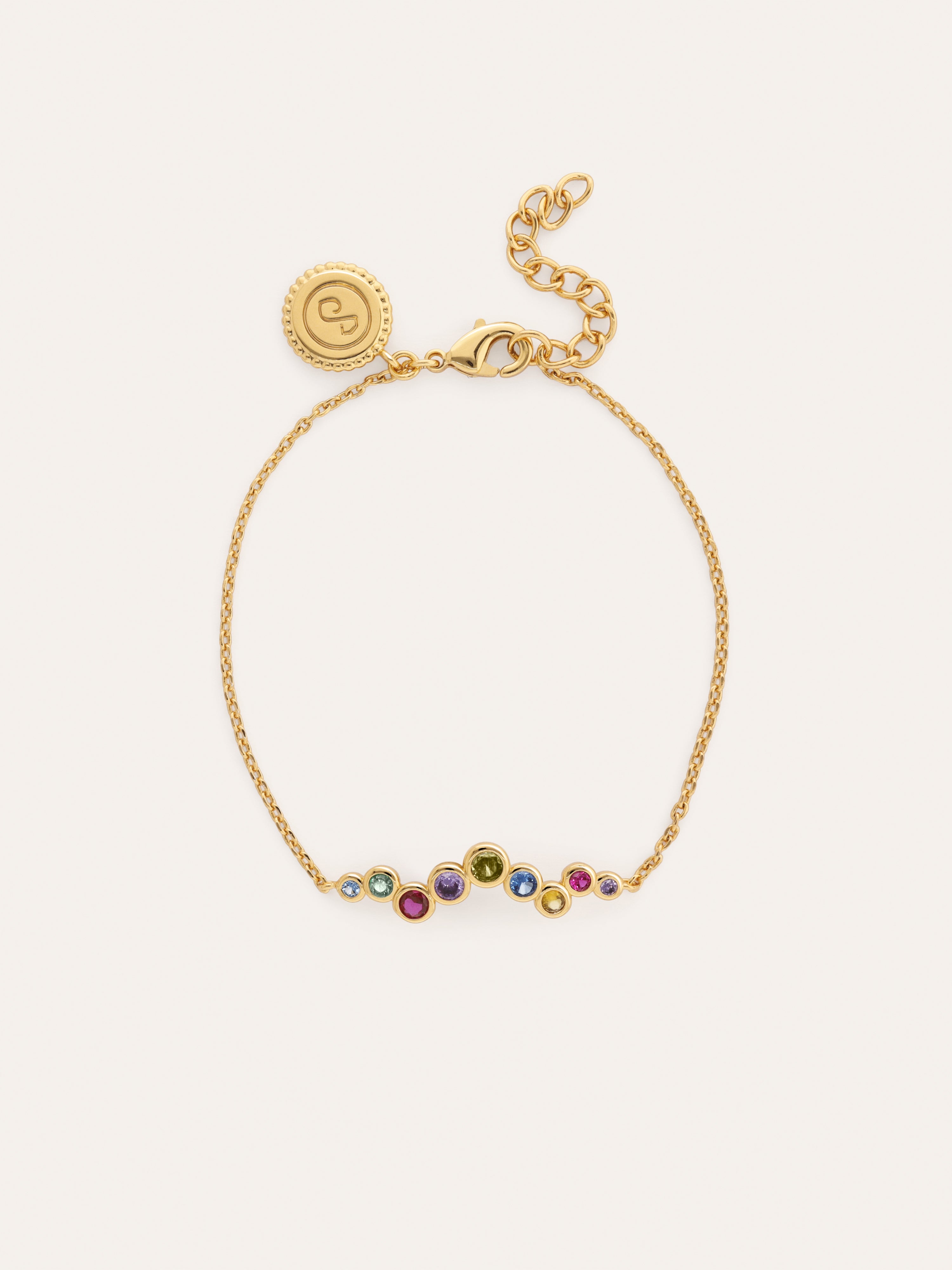 Rainbow Bubbles Gold Bracelet