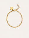 Rosary Bracelet Gold-Plated Steel