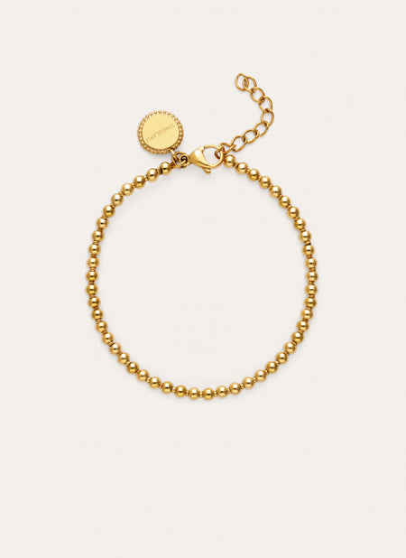 Rosary Bracelet Gold-Plated Steel