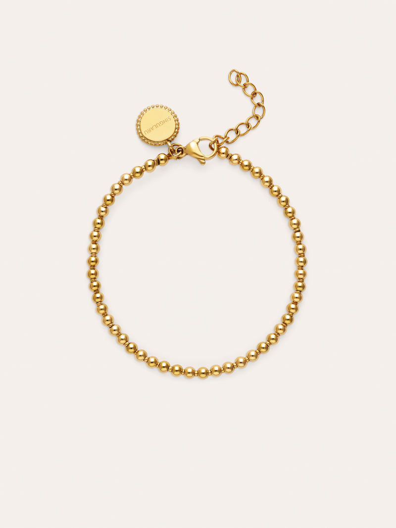 Rosary Bracelet Gold-Plated Steel