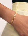 Pulsera Shells Acero Baño Oro