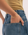 Pulsera Shells Acero Baño Oro