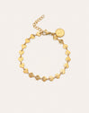 Pulsera Shells Acero Baño Oro
