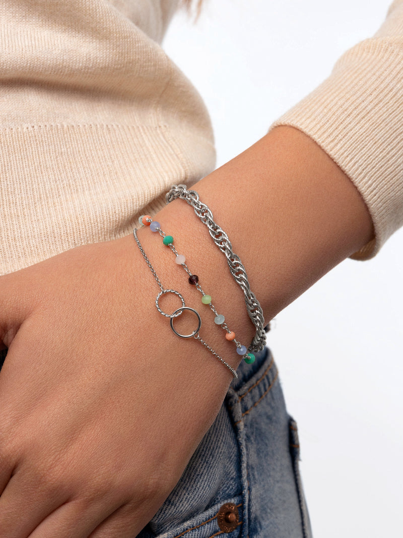 Spinning Rope Chain Stainless Steel Bracelet