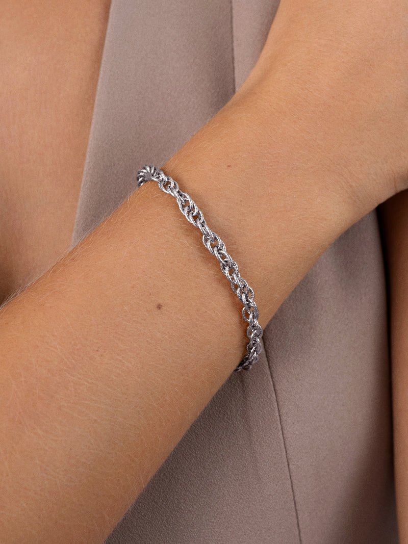 Spinning Rope Chain Stainless Steel Bracelet
