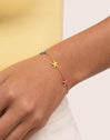 Pulsera Starfish Enamel Colors Baño Oro