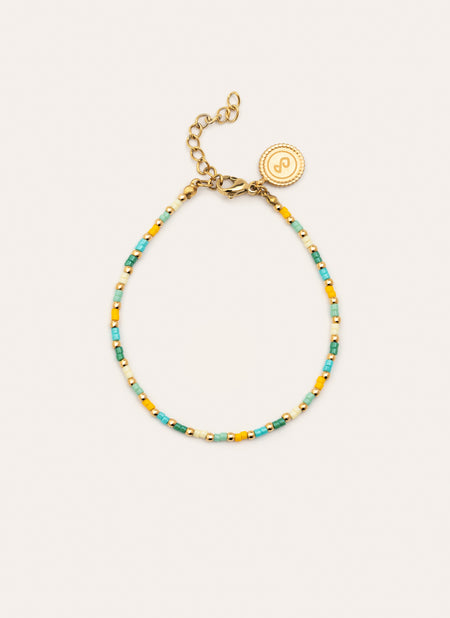 Pulsera Summer Colors Acero Baño Oro
