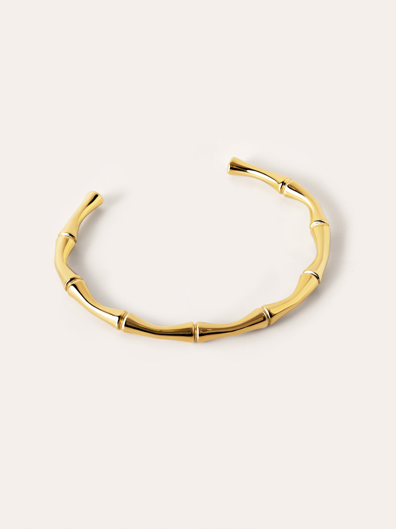 Sugarcane Stainless Steel Gold Bracelet 