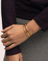 Triple Diana Stainless Steel Gold Bracelet