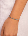 Yarn Turquoise Silver Bracelet 
