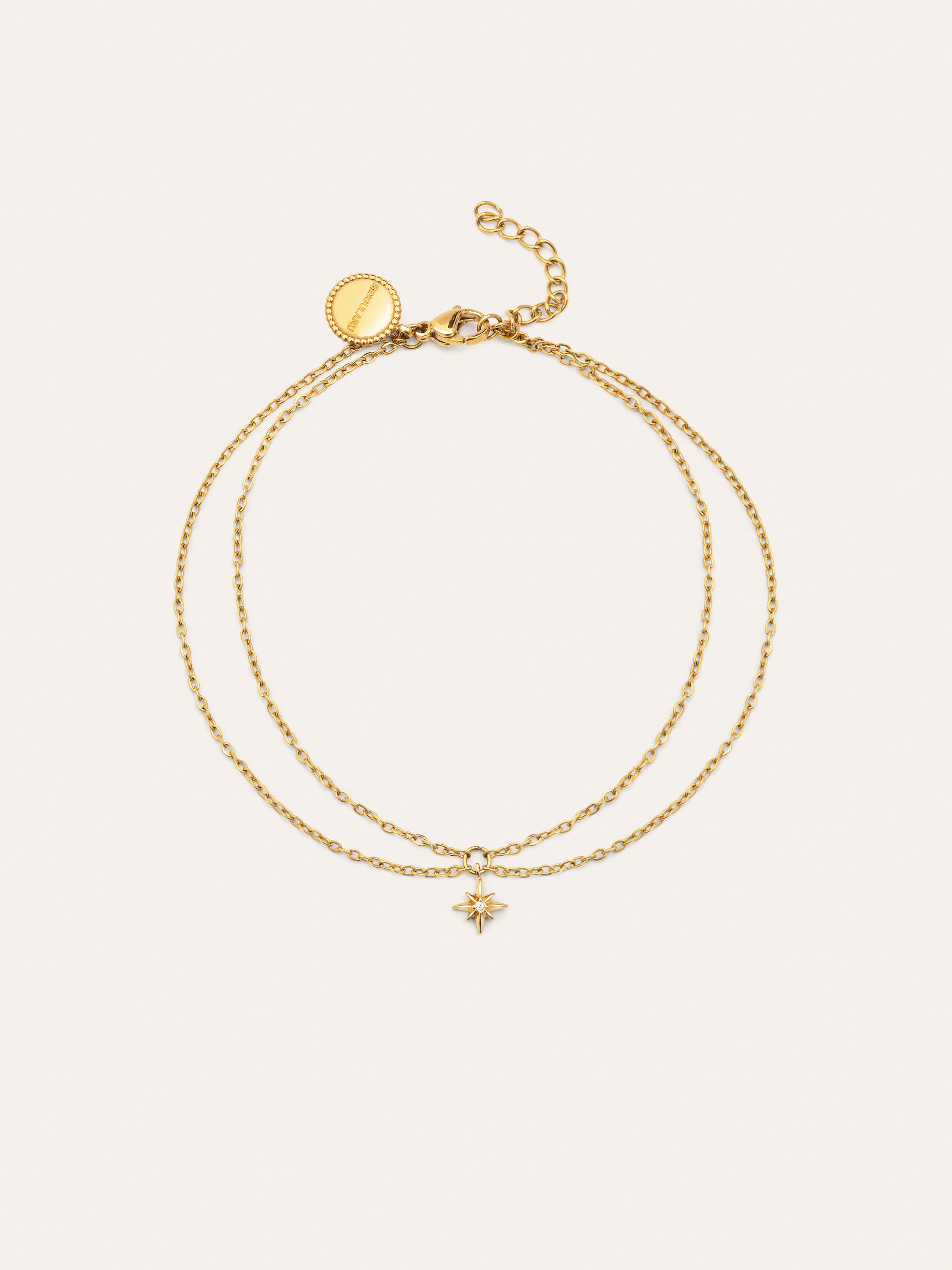 Boho Star Stainless Steel Gold Anklet