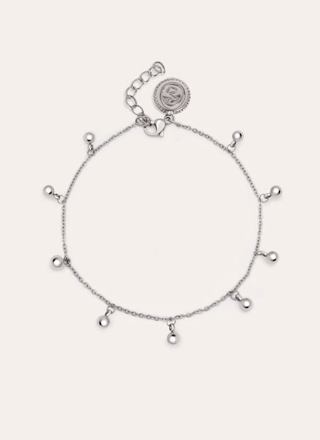 Dancing Dots Stainless Steel Anklet