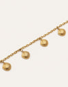 Dancing Shells Stainless Steel Gold Anklet