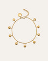 Dancing Shells Stainless Steel Gold Anklet