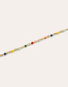 Dots Colors Enamel Stainless Steel Gold Anklet