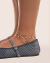 Shamira Stainless Steel Gold Anklet