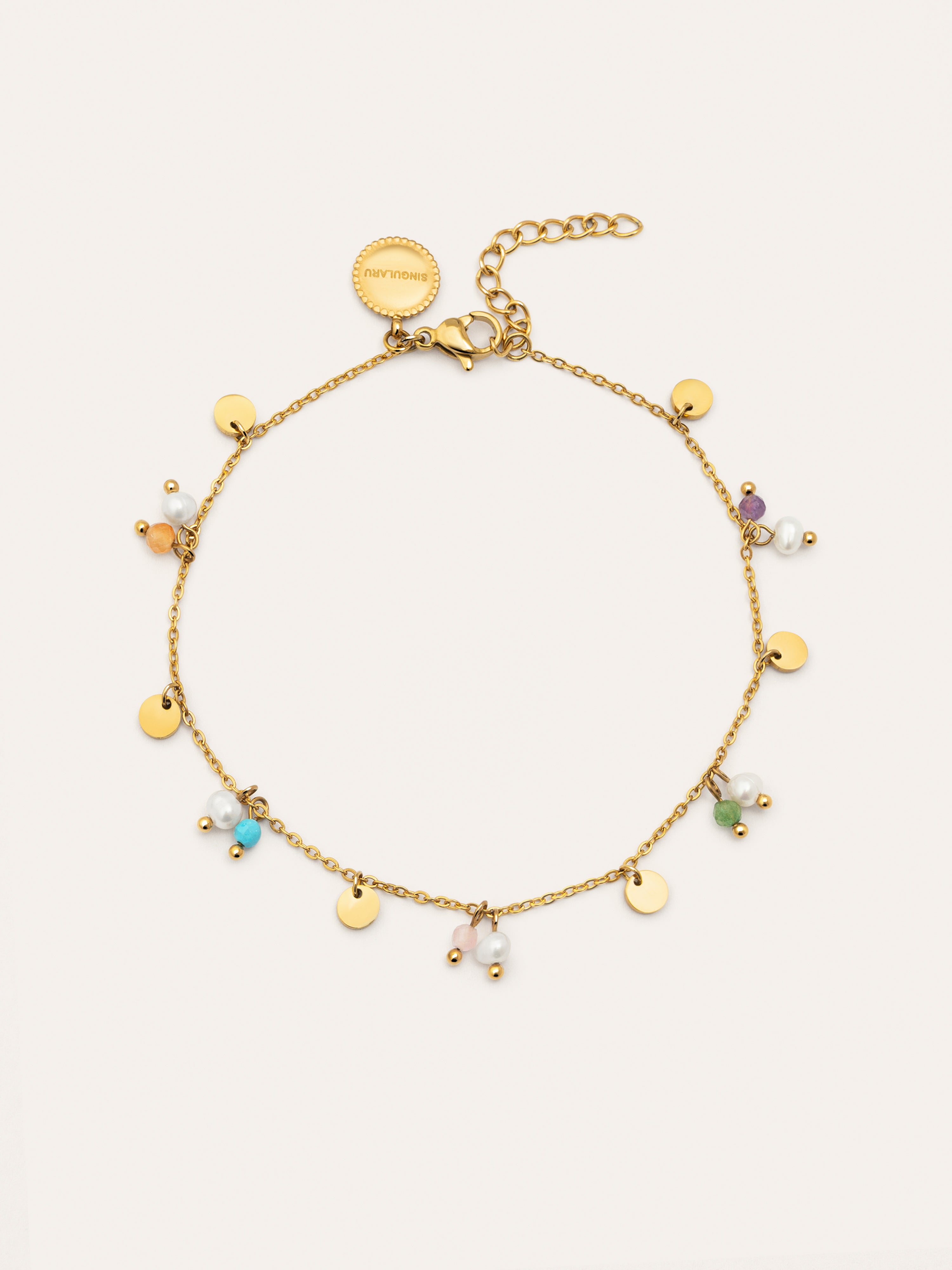 Shamira Stainless Steel Gold Anklet