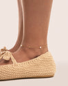 Swan Stainless Steel Gold Anklet