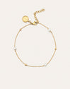 Swan Stainless Steel Gold Anklet