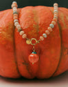 Collar Pumpkin Stones Acero Baño Oro