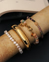 Pulsera Ámbar Stones Acero Baño Oro