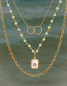 Crystals Jade Gold Necklace