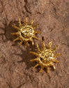 Pendientes Sun Light Acero Baño Oro