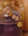 Pulsera Ámbar Stones Acero Baño Oro