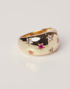 Bomb Color Stars Gold Ring 
