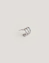 Single Hoop Earring Trio Steel - vista 5
