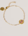 Medallion Butterfly Rose Gold Bracelet