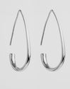 Silver Arch Drop Earrings