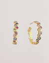 Bubbles Gold Hoop Earrings