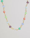 Crystals Colors Gold Necklace