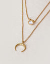 Pack of 2 Spark Necklaces + Mini Moonset Gold Plating - vista 7