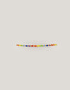 Pulsera Rainbow Colors Acero Baño Oro