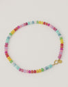 Collar Bloom Stones Acero Baño Oro