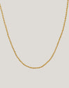 Collar Rosario Acero Baño Oro - vista 6