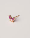 Pendiente Suelto Butterfly Rose Baño Oro
