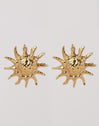 Pendientes Sun Light Acero Baño Oro