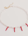 Chilli Pearl Stainless Steel Gold Necklace