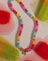 Collar Bloom Stones Acero Baño Oro