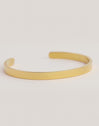 Brazalete Plate Acero Baño Oro