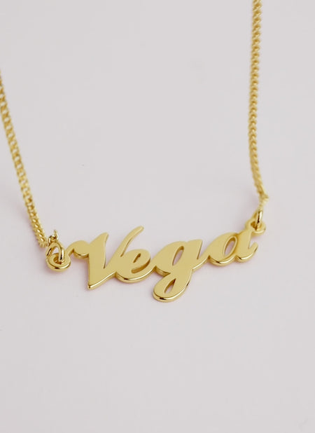 Carrie Personalized Gold Necklace