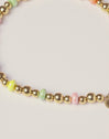Collar Color Bomb Acero  Baño Oro